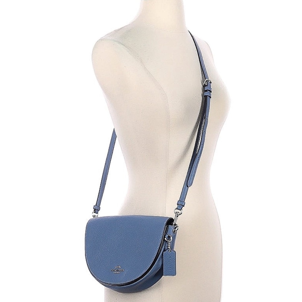 Coach Ellen Pebble Leather Crossbody Bag Gem